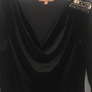 Vintage velvet evening dress